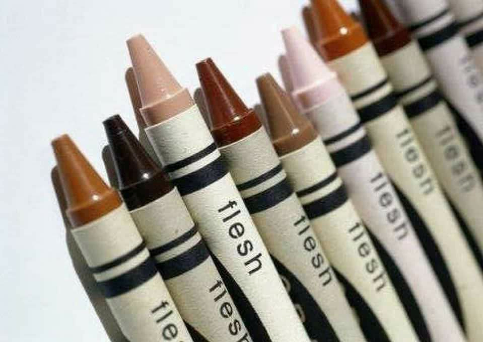 Have you ever seen Flesh colored crayons in this many colors?